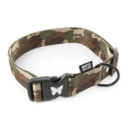 Malin pour le jardin:Collier Camouflage marron pour chien - 4x75/90 cm