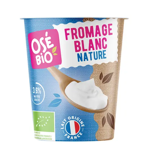 Jardin facile:Fromage blanc 3,6 % MG Ose Bio - 400 g