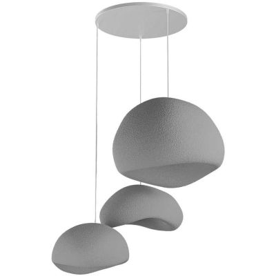 Suspension 3 abats jour Wabi Sabi Stillforms (Gris)