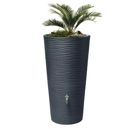 Jardin et loisirs:Réservoir d’eau gris graphite avec bac à plante Graf Natura – 210 L