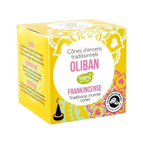 Pour vivre dehors:Cônes d’encens traditionnels parfum Oliban - la boîte de 15