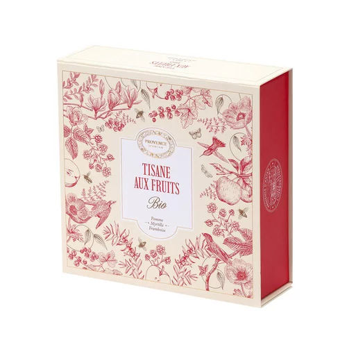 Idéal pour vos extérieurs:Coffret infusion aux fruits bio Provence d'Antan - 20 sachets