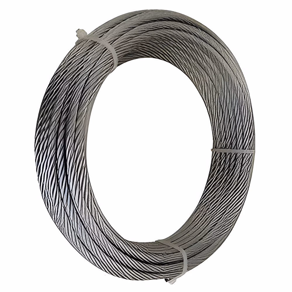 Câble souple diam. 4 mm – torons 7 × 7, 500 mètres, Inox 316