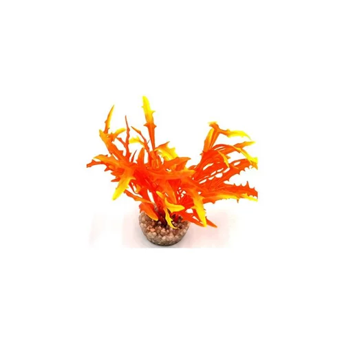 Le bon choix pour l’extérieur:Massif d’algue assorti orange en plastique 8 cm