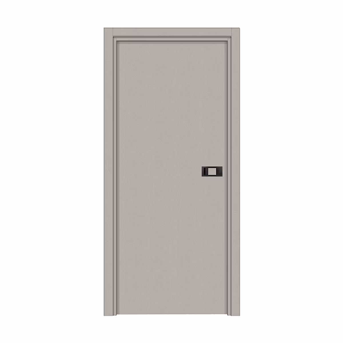 Bloc-porte pose fin de chantier PREMIUM Miro avec poignée Exclusive noire H.204 x l.73 cm aspect cuir argile réversible – Reivilo