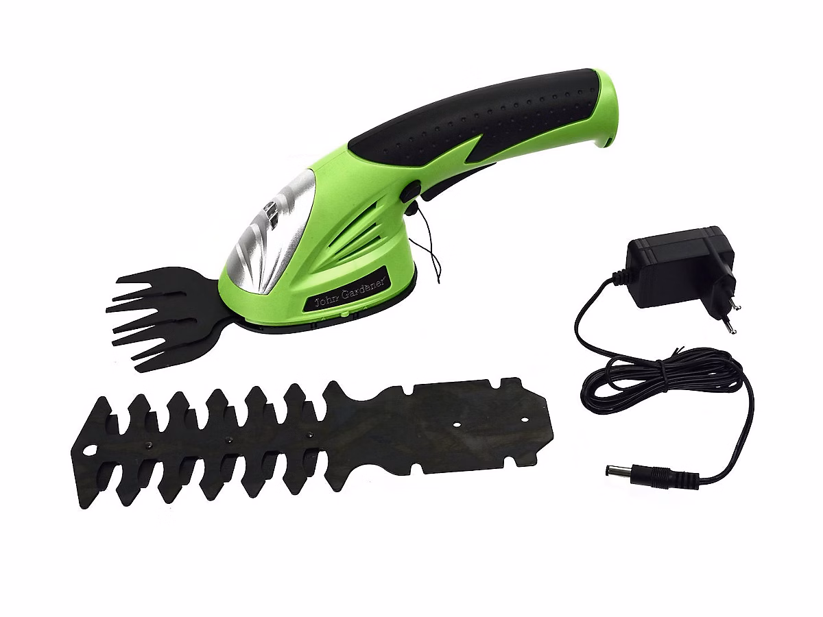 Cisailles Sans Fil 3 – 6V 120 mm Pour Herbe Et Buissons John Gardener