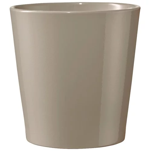 Sélection malin:Cache-pot coloris taupe Dallas Orchidée - Ø 13 cm
