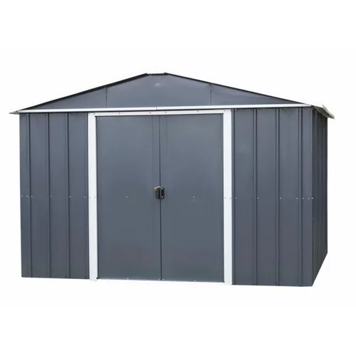 Pour tous vos projets extérieurs:Abri de jardin métal sans plancher coloris anthracite Yardmaster Trigano - 7,9 m²