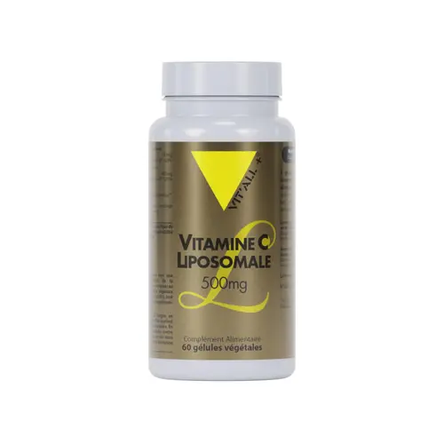 Extérieur sélection：Complément alimentaire bio Vit’All+ Vitamine C liposomale 500 mg - 60 gélules végétales