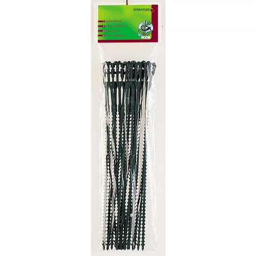 Jardin équipement：Lien en plastique coloris vert 35 cm