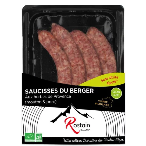Une touche jardin:Saucisses d'agneau ROSTAIN