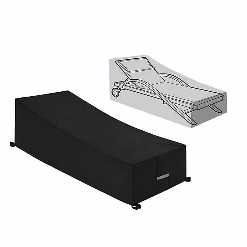 BASHLWUA Ligbed Beschermhoes – Weerbestendig, Zon bescherming, Stofdicht, Anti, vervaging, Oxford, doek, 210L x 75H x 80B x 40H