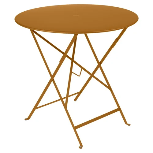 Idéal pour vos extérieurs:Table pliante Bistro coloris marron en acier Fermob - 74 cm