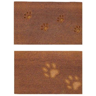 Paillasson en fibres de coco 60 x 40 cm Paw (Lot de 2)