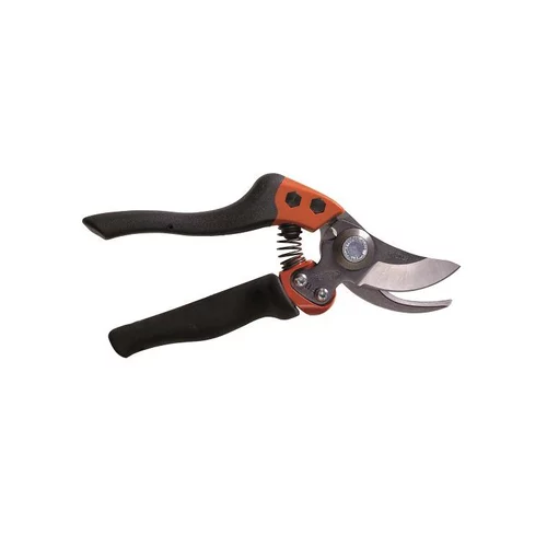 Malin pour le jardin:Sécateur à poignée tournante noir pour gaucher de 28 cm
