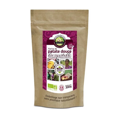Jardin et déco:Farine de patate douce bio-équitable Biosagesse - 300 g