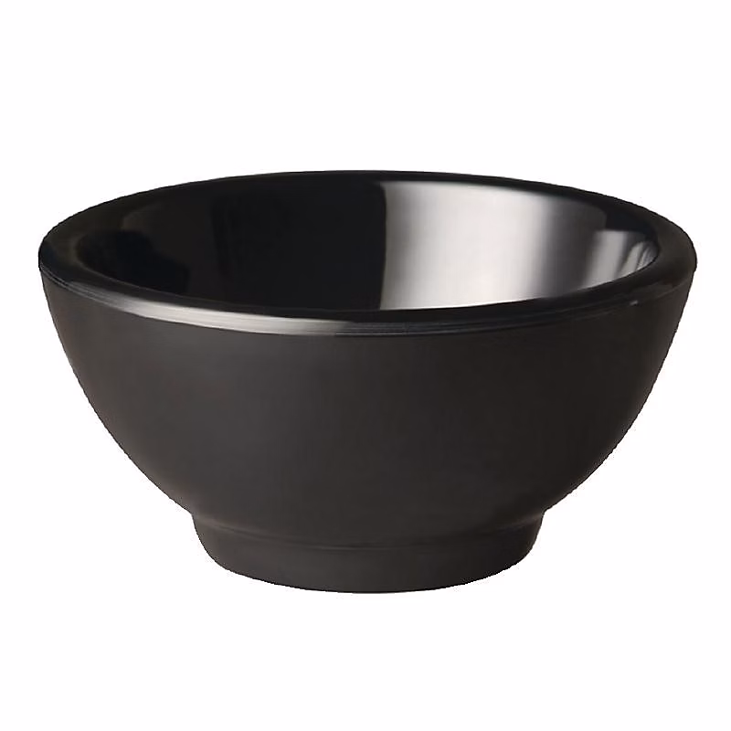 Bol rond en mélamine noir Pure 90 mm – APS