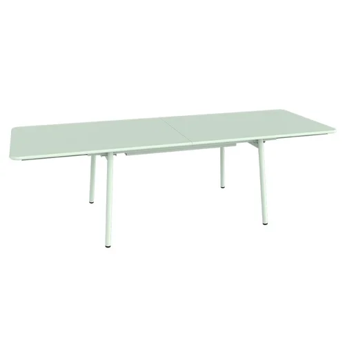 Un atout pour le jardin:Table extensible Monceau coloris vert en acier Fermob - 165/255 x 74 cm