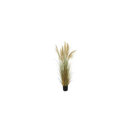 Le petit plus pour l’extérieur:Herbe de la pampa séchée beige et verte artificielle en PVC - 32,5 x 15,5 x 145 cm