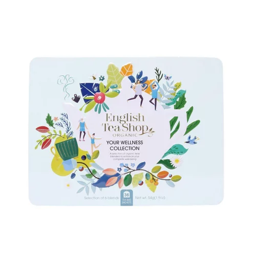 Pour un extérieur plus agréable:Coffret infusions et thés bio collection Wellness English Tea Shop - 36 sachets
