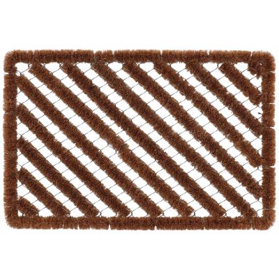 Paillasson spirale en fibres de coco (60 x 40 cm)