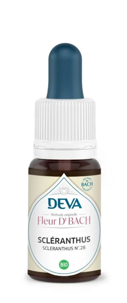 Un choix malin pour l’extérieur:Complément alimentaire fleur de Bach scleranthus bio Deva - 15 ml