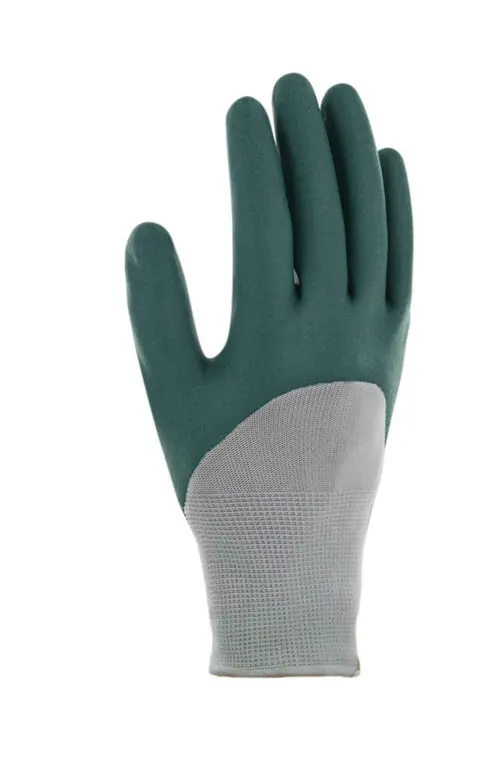 Jardin accessoire:Gant de jardinage plantation coloris vert foncé