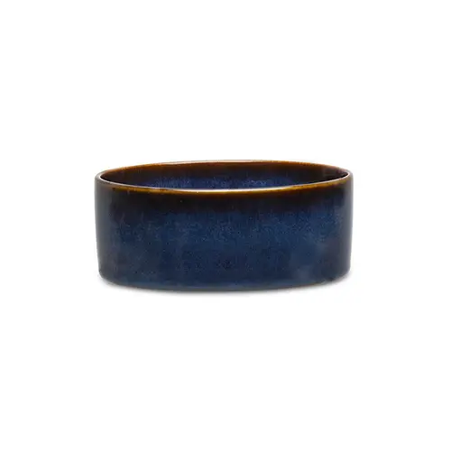 Extérieur nature:Gamelle pour chien en grès coloris bleu nuit Reactive Glaze Scruffs - 13 x 13 x 5 cm