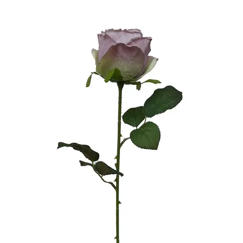 Votre jardin:Tige de rose pourpre en papier Naturalys - 44 cm