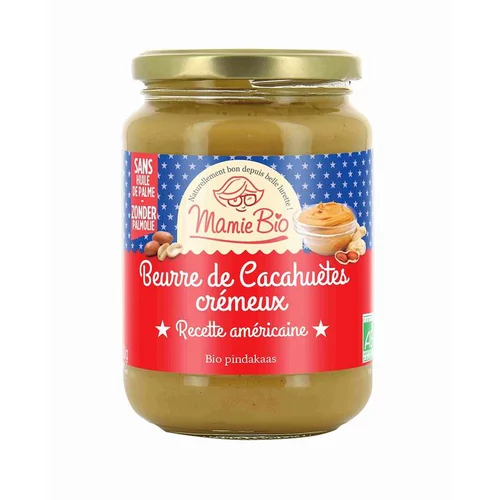 Durable au jardin:Beurre de cacahuètes bio crémeux recette américaine - 500 g