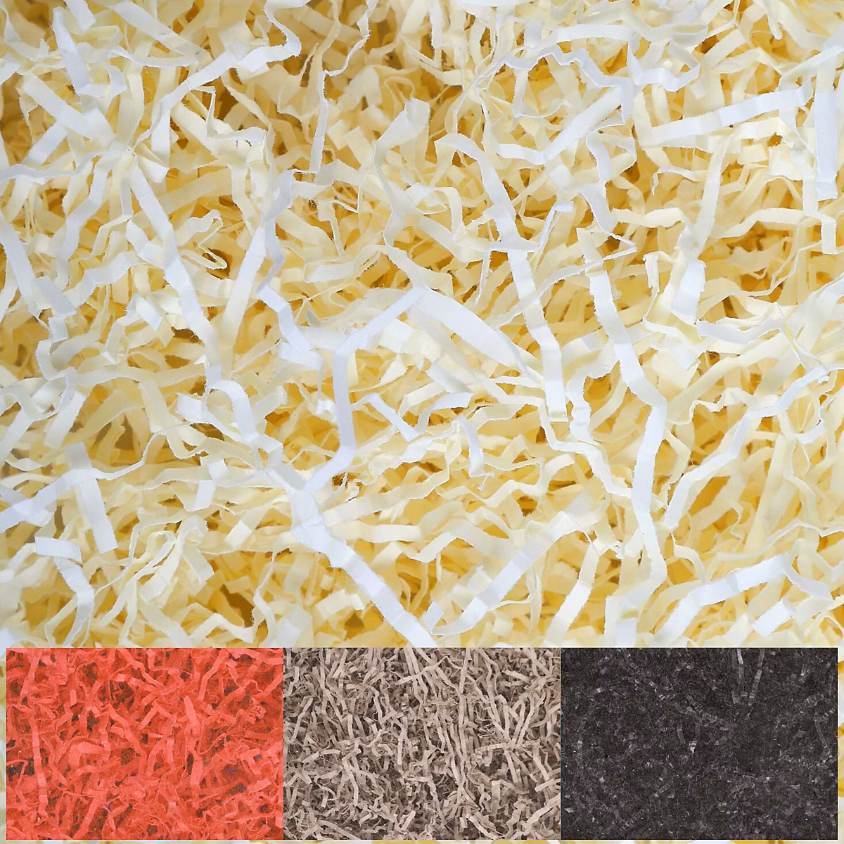 Creative Deco 1kg Frisure Papier Déchiqueté Papier Kraft Crème – Papier Cadeau Noel, Frisure Emballage Remplissage Boite Cadeau