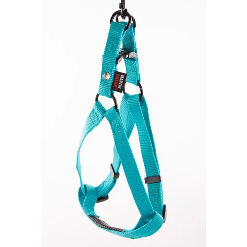 Jardin déco:Harnais baudrier réglable turquoise pour chien - 2,5x70/90 cm