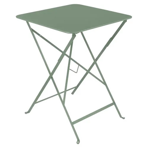 Pour profiter du jardin:Table carrée en acier coloris cactus Bistro Fermob - 71 x 71 x 75 cm