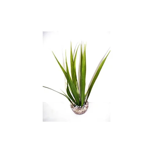 Jardin idée:Herbe verte en plastique petit modèle 16 cm