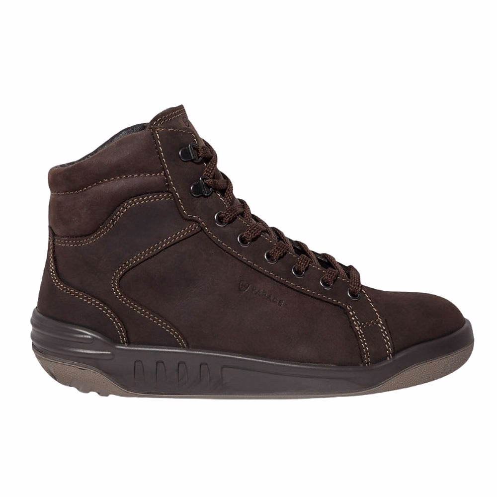 Chaussures de sécurité et chaussettes – Chaussures de sécurité hautes Parade JIKA S3 SRC Marron 37