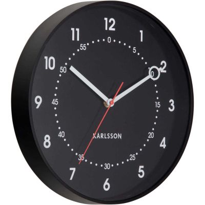 Horloge murale en résine Fresco (Noir)