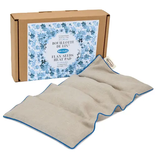 Essentiel extérieur:Bouillotte en graines de lin Mille Oreillers L’Intemporelle n° 5 - 40 x 20 cm