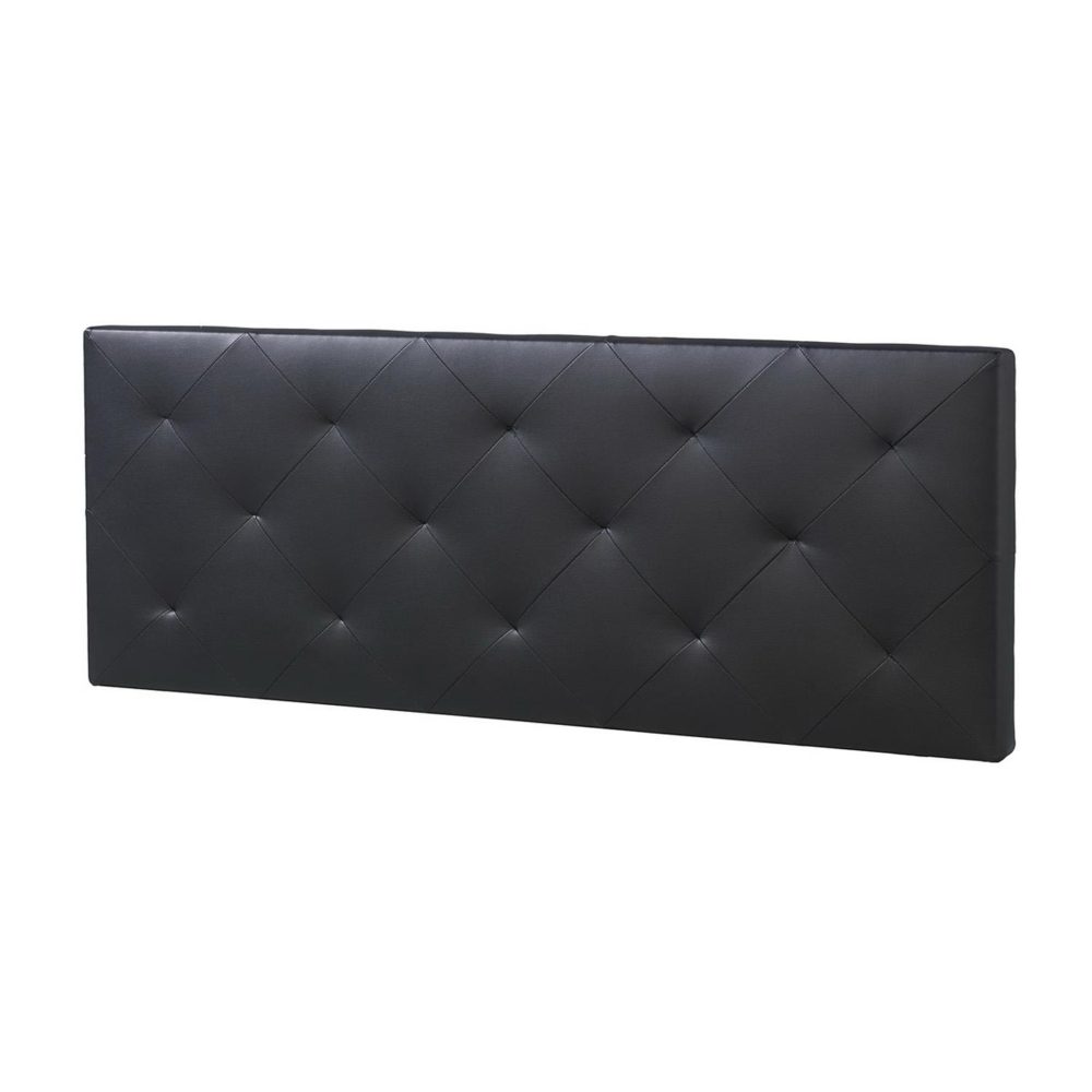 MARCKONFORT Tête de lit Rombo 140x60 cm Noir, rembourrée de Mousse