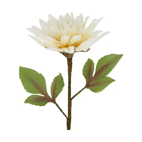 Déco au jardin：Fleur en mousse beige - Ø 25 x H 77 cm
