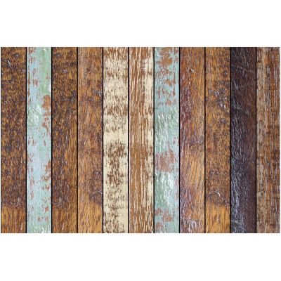 Tapis en vinyle effet bois (90 x 60 cm)