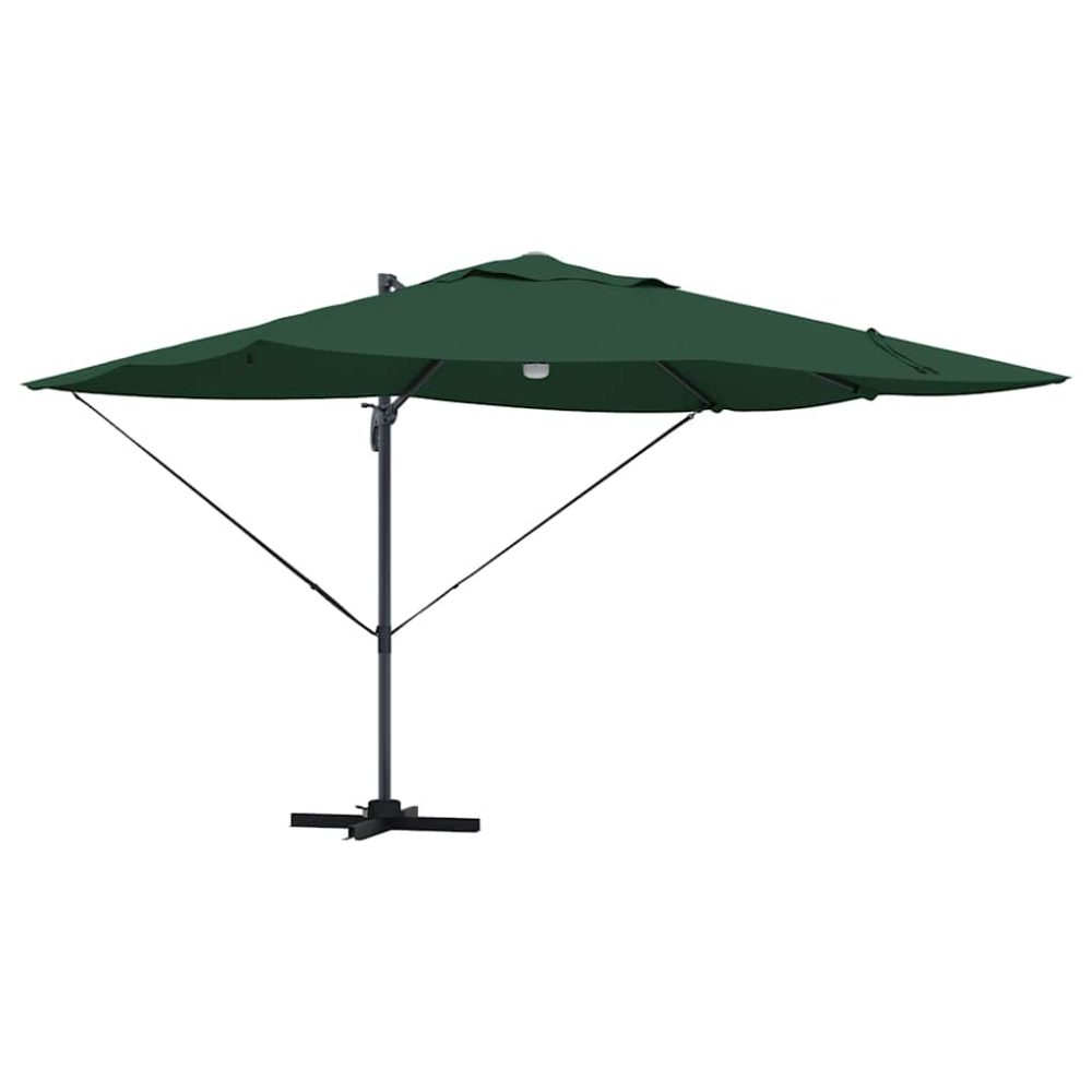 vidaXL Parasol Vert 351 x 250 x 253 cm Polyester et Aluminium