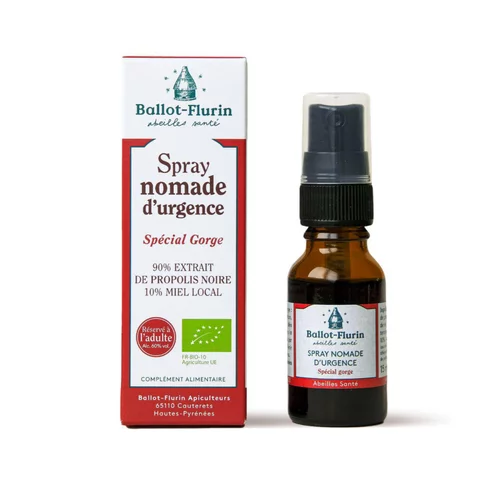 Bien pratique à l’extérieur：Spray Nomade d'Urgence Bio Ballot Flurin - 15 ml