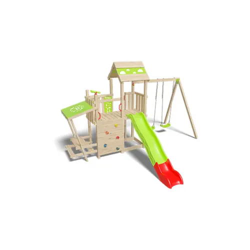 Jardin expert:Aire de jeux Aléo by Trigano en bois Zesty Xpression - H 2,20 m