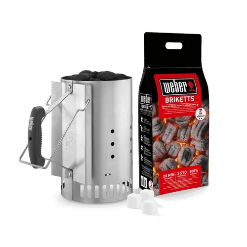 Pour créer votre espace extérieur:Kit cheminée d'allumage Weber RapidFire pour barbecue au charbon