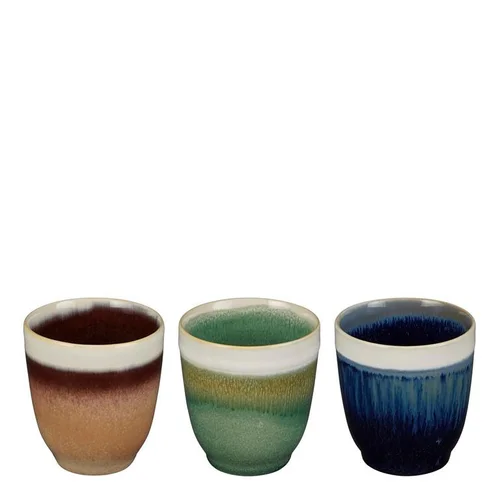 Ambiance jardin：Gobelet en grès de couleur Abbi - Ø 7 x H 7,5 cm