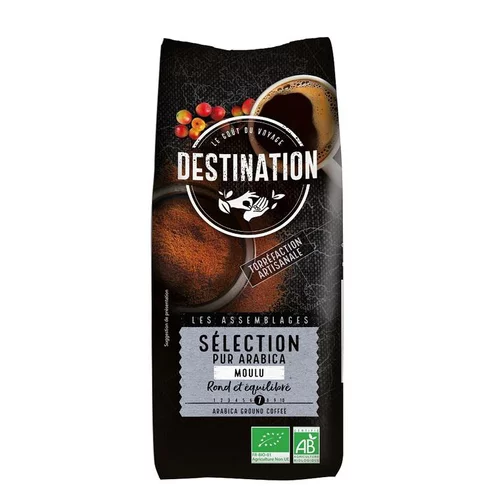 Votre jardin:Café Sélection pur arabica moulu bio Destination 1kg