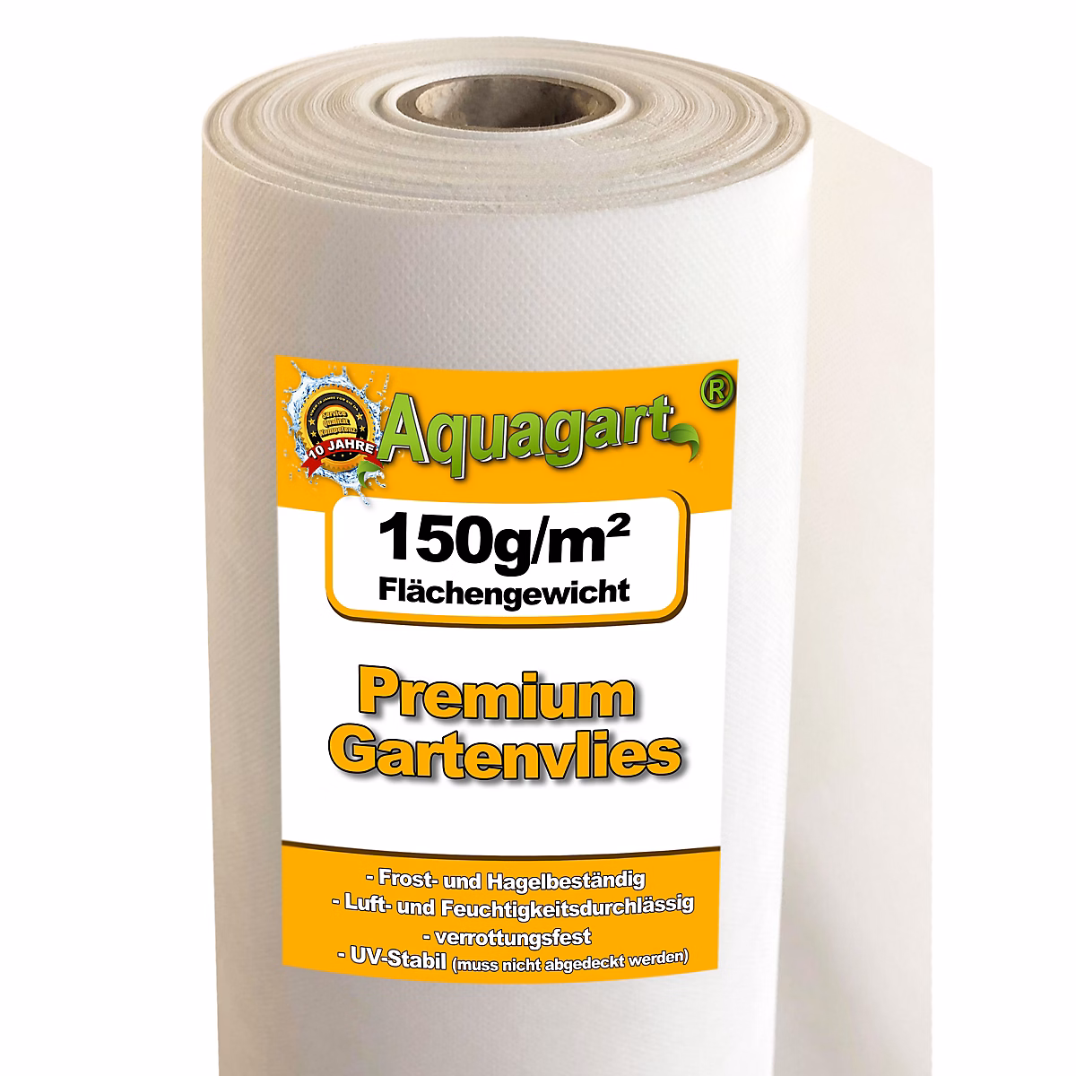 20 m² film de paillage – bâche anti-mauvaises herbes, 150 g / m², blanc, 2 m Aquagart