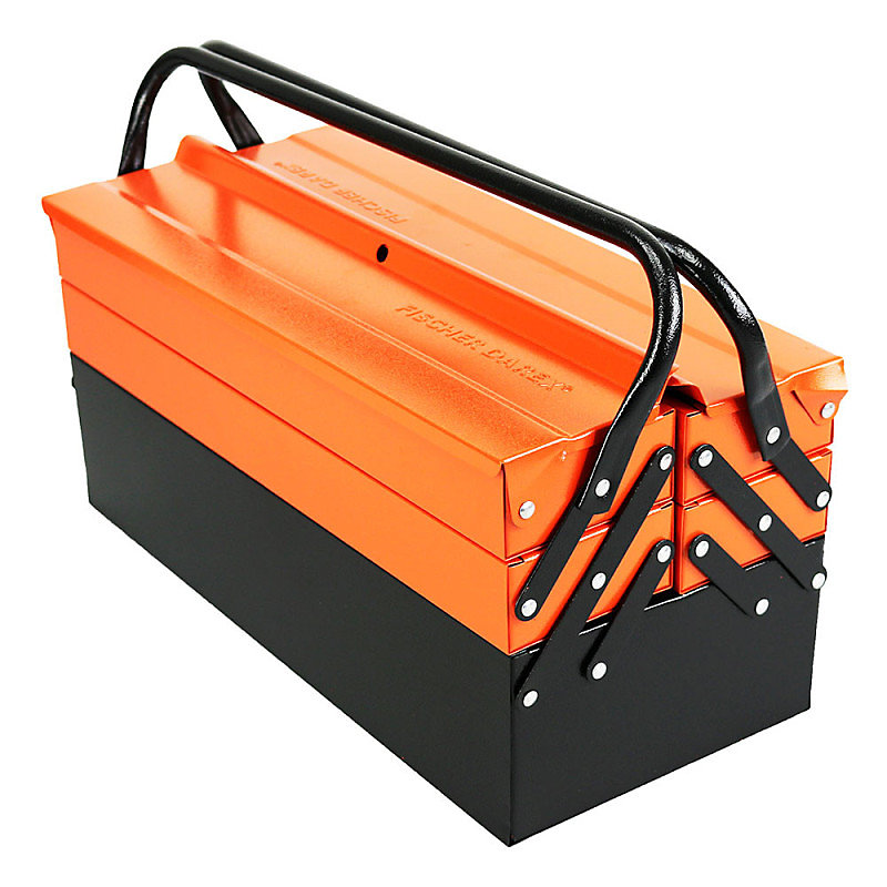 Caisse à outils métal 53 cm capacité 31kg Fischer Darex – Réf. WZMULZWUD2480101563