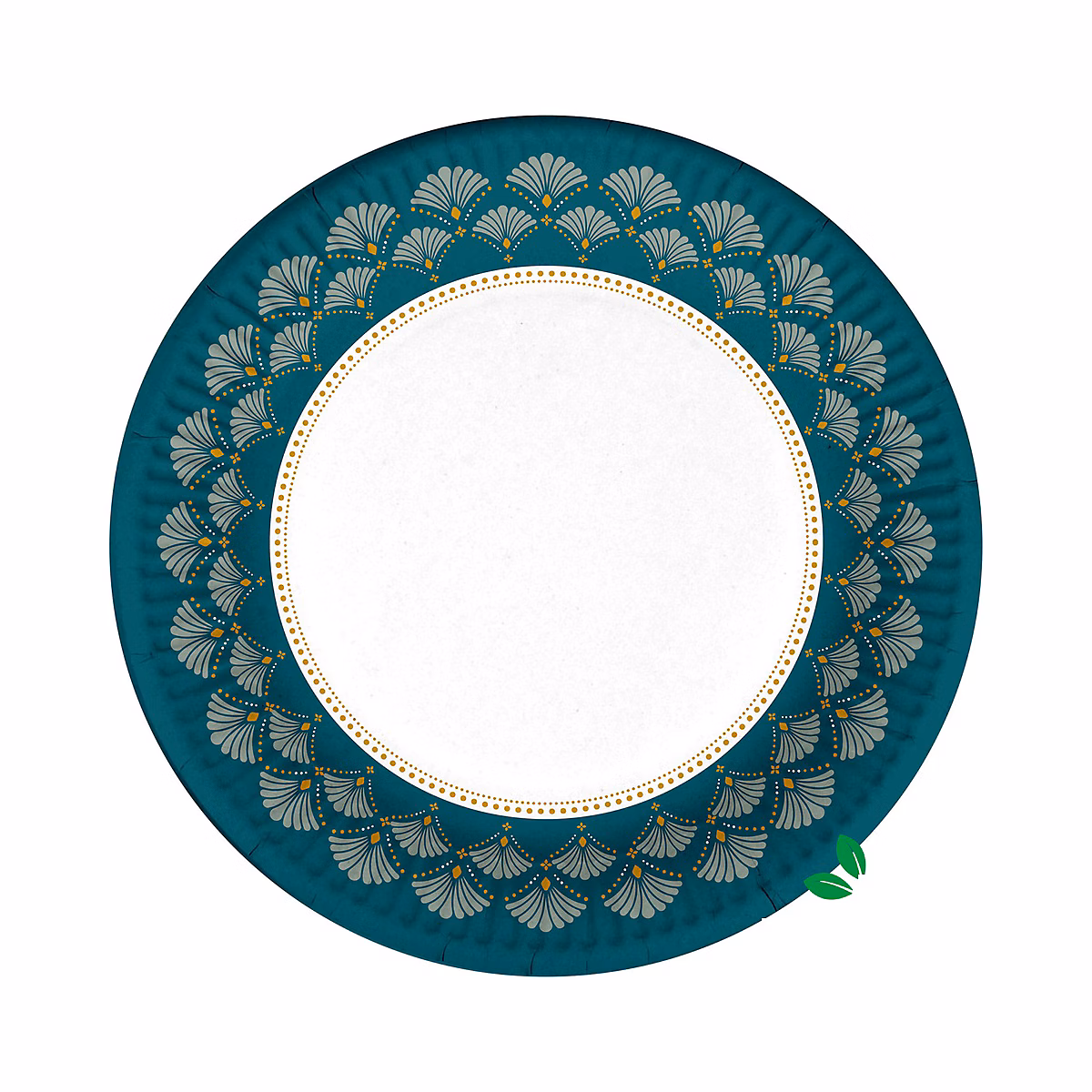 10 assiettes en carton 23 cm Art deco floral – Réf. FWOTKQGMB5453953634
