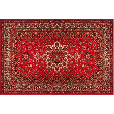 Tapis en vinyle vintage Persan rouge (90 x 60 cm)